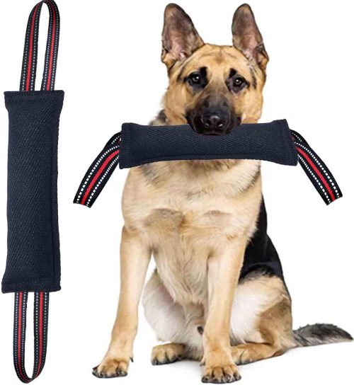 Tug of War Dog Toy with Strong Band Handles Durable Rope for All Sizes Training Equipment