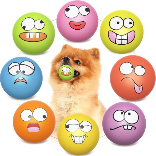 Soft Latex Round Squeaky Balls for Puppies and Small Dogs