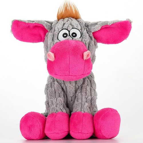 Tough Crinkle and Squeaky Stuffed Animal Plush Toy for Dogs Interactive Fun for All Sizes